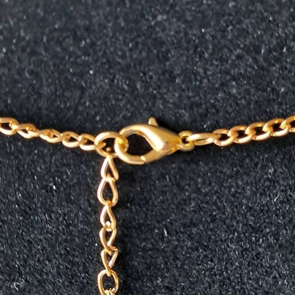 Metal fringe fashion necklace nwt - Picture 4 of 8